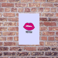 Load image into Gallery viewer, Antici-pation print - Bisexual flag colour palette