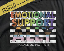 Load image into Gallery viewer, Extrovert Emotional Support Ally Relaxed Fit Tee | LGBTQ+ Ally Shirts