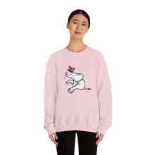 Load image into Gallery viewer, White Elephant Holiday Pride Flag Crewneck Sweatshirt