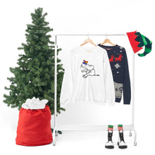Load image into Gallery viewer, White Elephant Holiday Pride Flag Crewneck Sweatshirt