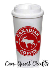 Load image into Gallery viewer, Canadian Coffee Permanent Adhesive Decal - DECAL ONLY