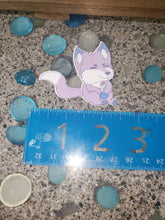 Load image into Gallery viewer, Purple Fox and Potion Dungeons and Dragons Die Cut Vinyl Sticker