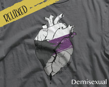 Load image into Gallery viewer, Not Broken Relaxed Fit Tee | Asexual Pride Tee | Demisexual Pride Tee | Gray Ace Pride Tee | LGBTQ+ Shirts