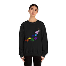 Load image into Gallery viewer, Rainbow Snowflakes Crewneck Sweatshirt