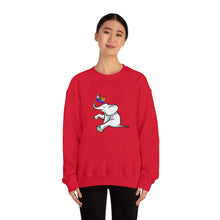 Load image into Gallery viewer, White Elephant Holiday Pride Flag Crewneck Sweatshirt