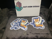 Load image into Gallery viewer, Hanging From The Moon - Vinyl Fox Sticker