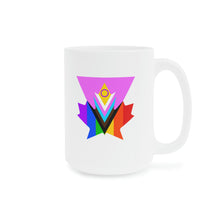 Load image into Gallery viewer, Pink Progress Pride Maple Ceramic Mug 15oz