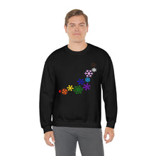 Load image into Gallery viewer, Rainbow Snowflakes Crewneck Sweatshirt