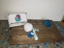 Load image into Gallery viewer, Blue Crewmate Among Us Pompom Keychain or Purse Charm