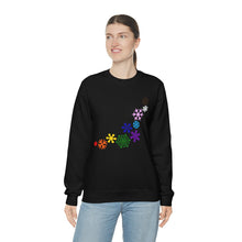 Load image into Gallery viewer, Rainbow Snowflakes Crewneck Sweatshirt