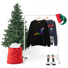 Load image into Gallery viewer, Rainbow Snowflakes Crewneck Sweatshirt
