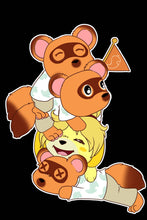 Load image into Gallery viewer, Tom Nook and Gang Animal Crossing Vinyl Die Cut Sticker Flake