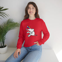 Load image into Gallery viewer, White Elephant Holiday Pride Flag Crewneck Sweatshirt