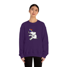 Load image into Gallery viewer, White Elephant Holiday Pride Flag Crewneck Sweatshirt
