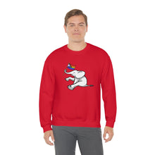 Load image into Gallery viewer, White Elephant Holiday Pride Flag Crewneck Sweatshirt