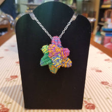 Load image into Gallery viewer, Rainbow LGBTQ pride necklace with succulents
