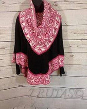 Load image into Gallery viewer, Alpaca Wool Poncho with turtle neck scarf