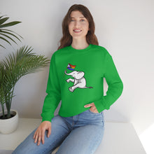 Load image into Gallery viewer, White Elephant Holiday Pride Flag Crewneck Sweatshirt