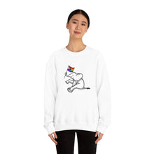 Load image into Gallery viewer, White Elephant Holiday Pride Flag Crewneck Sweatshirt