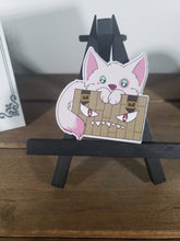 Load image into Gallery viewer, Pink Cat Mimic Dungeons and Dragons Magnet