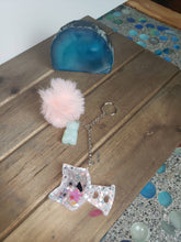 Load image into Gallery viewer, Resin B Grade Kawaii Shaker Pom Pom Keychain or Purse Charms