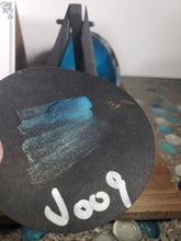 Load image into Gallery viewer, Tropical Teal Hand made color shift shimmering water color paints 3ml full pan