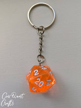 Load image into Gallery viewer, D20 Dice Key chain