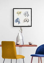 Load image into Gallery viewer, Boobs, Butt, Line Art, Nude Funny Boobies, Boobs Print, Feminist Art, Feminist illustration, Line Art Print, Body Sketch, Nude Curvy Woman Print
