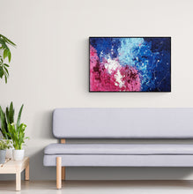Load image into Gallery viewer, "Pink Ocean Wave" - Original Acrylic Painting by Canadian Abstract Artist Rina Kazavchinski
