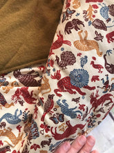 Load image into Gallery viewer, quilted wool pixie vest with moths, size 5