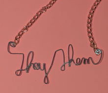 Load image into Gallery viewer, They/Them Talisman Necklace - Blue