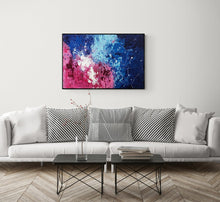 Load image into Gallery viewer, "Pink Ocean Wave" - Original Acrylic Painting by Canadian Abstract Artist Rina Kazavchinski