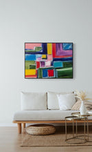 Load image into Gallery viewer, Pride Painting Art, Large Painting, Christmas Gift, LGBTQ+ Painting, Queer Gay Lesbian Art, Hand Painted Pride Flag, Rainbow Art, Gay Gift