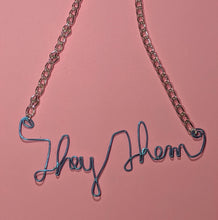 Load image into Gallery viewer, They/Them Talisman Necklace - Blue