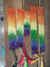Load image into Gallery viewer, Resin Pride Glitter Tasseled Bookmarks