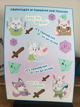Load image into Gallery viewer, Adventures in Dungeons and Dragons Vinyl Sticker Sheet