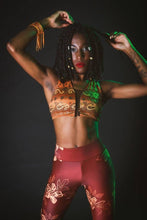 Load image into Gallery viewer, Flirt with Me Floral Leggings Brown Blend