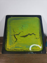 Load image into Gallery viewer, Black and Green Cracked Earth Glow In The Dark Tray