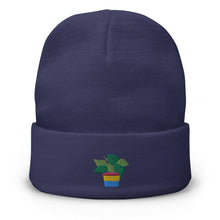 Load image into Gallery viewer, Pan Plant Embroidered Beanie