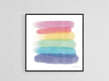 Load image into Gallery viewer, Rainbow Art Print, Pride Painting, LGBTQ, Pride, Gay Flag, Gay Pride, Gay, Queer, Gay Art, Rainbow, Queer art, gay gift, Christmas gift