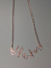 Load image into Gallery viewer, She/Her Talisman Necklace - Blush