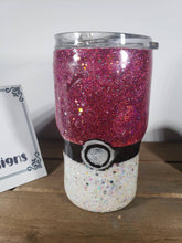 Load image into Gallery viewer, Pokeball 14 Oz Acrylic Glitter Tumbler