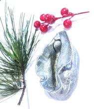 Load image into Gallery viewer, Silver large ornament side