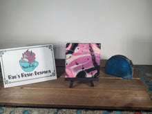 Load image into Gallery viewer, Pink and Black Acrylic Flow Tile Drink Coasters