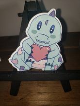 Load image into Gallery viewer, Dino Love Pastel Die Cut Vinyl Sticker