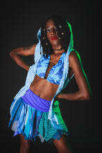 Load image into Gallery viewer, Rhapsody Ruffle Vest in Turquoise