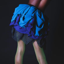 Load image into Gallery viewer, Scout Me Up Bustle Skirt in Cerulean, Indigo and Sparkle Noir