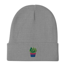 Load image into Gallery viewer, Bi Plant Embroidered Beanie