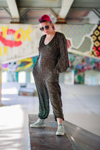 Load image into Gallery viewer, Bingo Bango Sequin Romper-Glitter Pinstripe