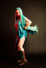 Load image into Gallery viewer, Take Me to the Top T-Shirt Dress - Turquoise